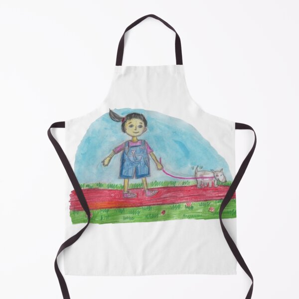 Item preview, Girl Walking with Dog designed and sold by mila-ola.