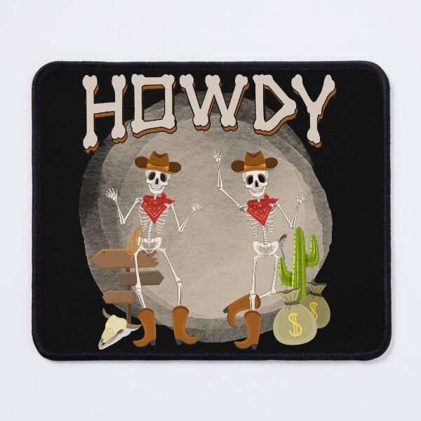Item preview, Fun Skeleton Howdy Cowboys Country Style designed and sold by PugD.