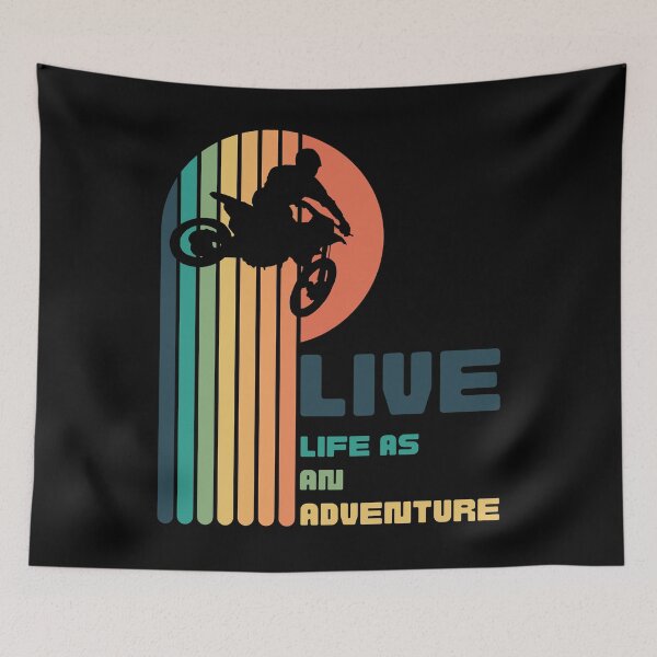 Item preview, Living Life As An Adventure - Moto Cross Adventure Sport designed and sold by Grafixfun.