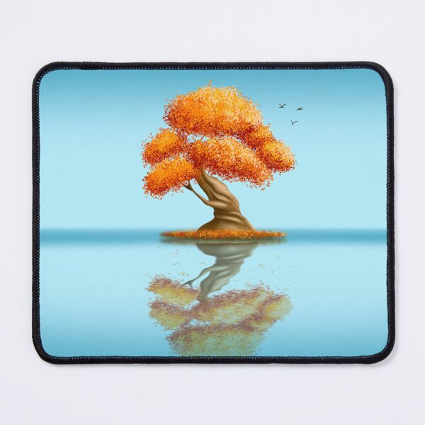 Item preview, Autumn Tree by the Lake - Fall colors designed and sold by LJArtworkDesign.