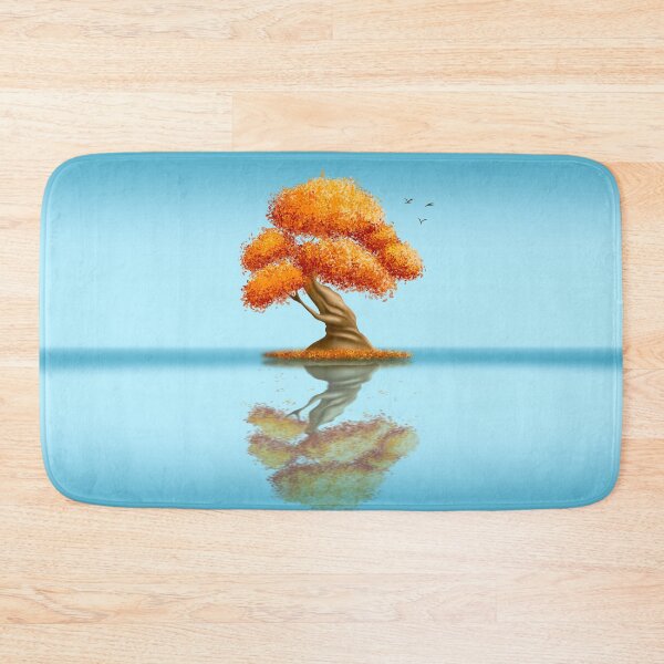 Item preview, Autumn Tree by the Lake - Fall colors designed and sold by LJArtworkDesign.
