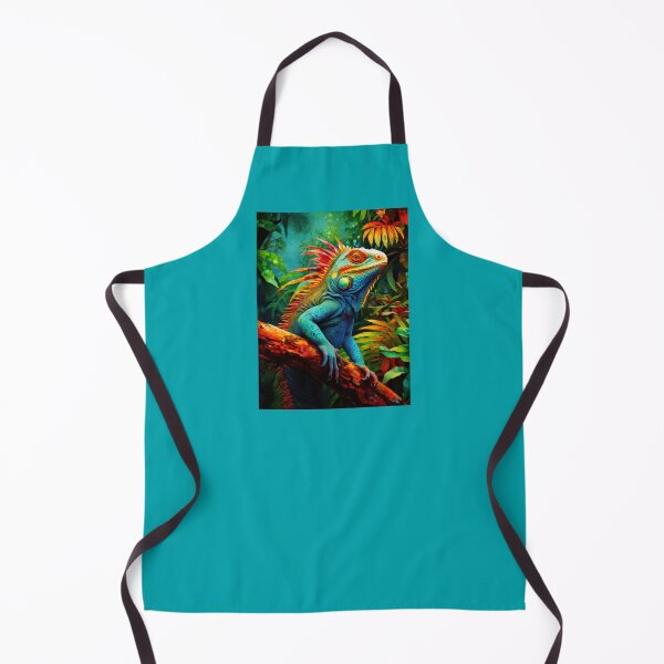 Item preview, Hermosa iguana colorida en la rama del bosque tropical. designed and sold by MargaretWiktor.