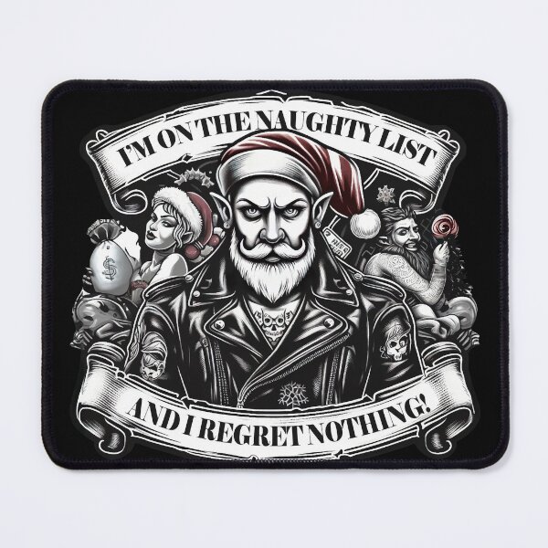 Item preview, I'm on the Naughty List, and I Regret Nothing: Christmas Rebel designed and sold by Suuriel.