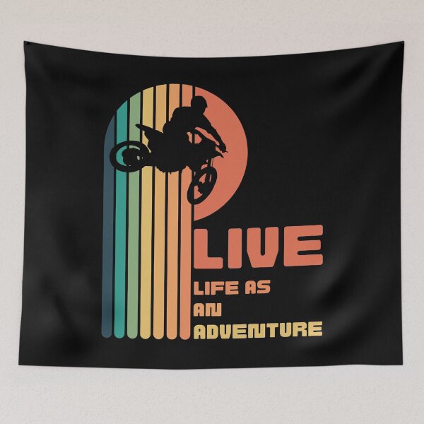 Item preview, Living Life As An Adventure - Moto Cross Adventure Sport designed and sold by Grafixfun.