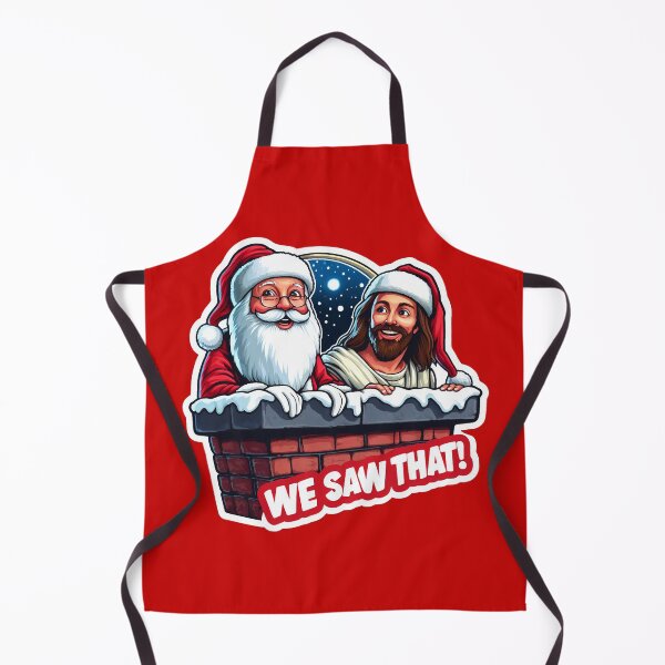 Item preview, WE SAW THAT meme JESUS Santa Claus designed and sold by plushism.