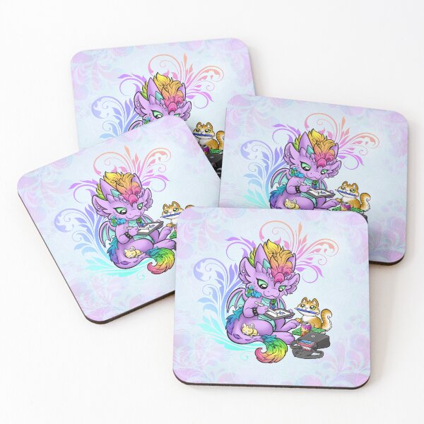 Item preview, Rosa Artist 'Rainbow Swirls' designed and sold by Dragons and Beasties.