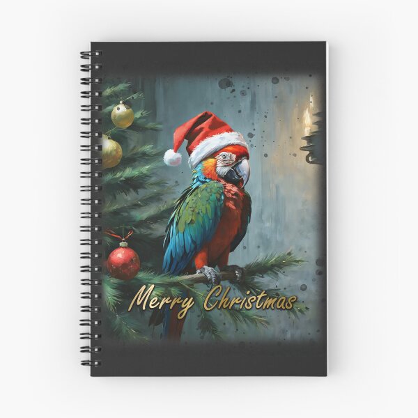 Item preview, MERRY CHRISTMAS, arra parrot, CrisMor-Art designed and sold by CrisMor-Art.