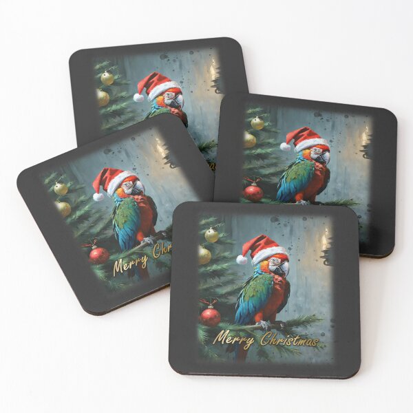Item preview, MERRY CHRISTMAS, arra parrot, CrisMor-Art designed and sold by CrisMor-Art.