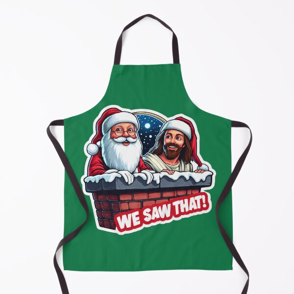 Item preview, WE SAW THAT meme JESUS Santa Claus designed and sold by plushism.