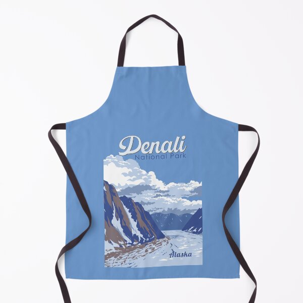 Item preview, Denali National Park Illustration Travel Art Vintage designed and sold by KrisSidDesigns.