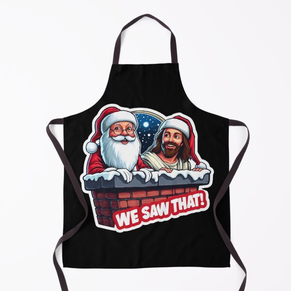 Item preview, WE SAW THAT meme JESUS Santa Claus designed and sold by plushism.