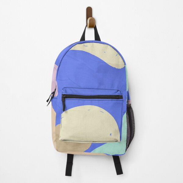 Item preview, Blue Texture with Pink, Orange, Yellow and Green Hand Drawing Stains designed and sold by ODAcity.