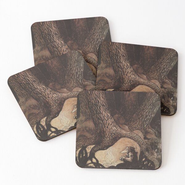 Item preview, The Four Big Trolls and Little Peter Pastureman - John Bauer designed and sold by forgottenbeauty.