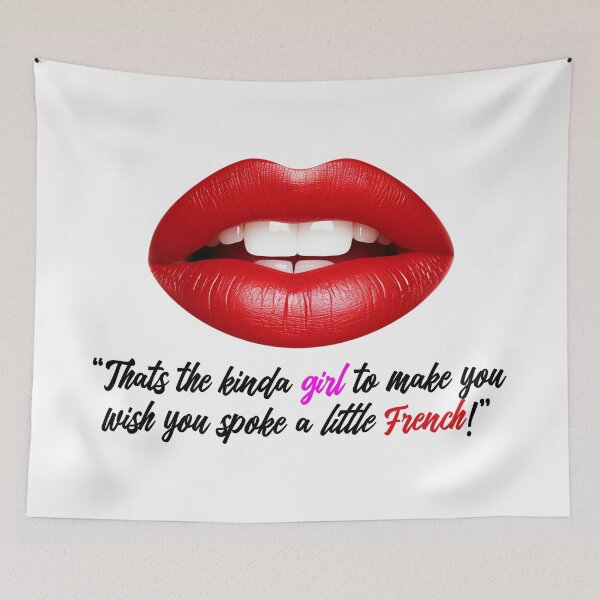 Item preview, That's the kinda girl to make you wish you spoke a little French black text designed and sold by SideSignal.