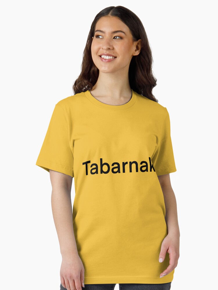 Aperçu 2 sur 7. T-shirt essentiel avec l'œuvre Tabarnak créée et vendue par DameAnne.