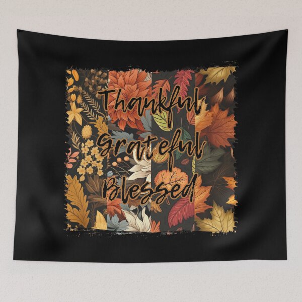 Item preview, Thanksgiving, thankful, grateful, blessed designed and sold by LuckyFamily.