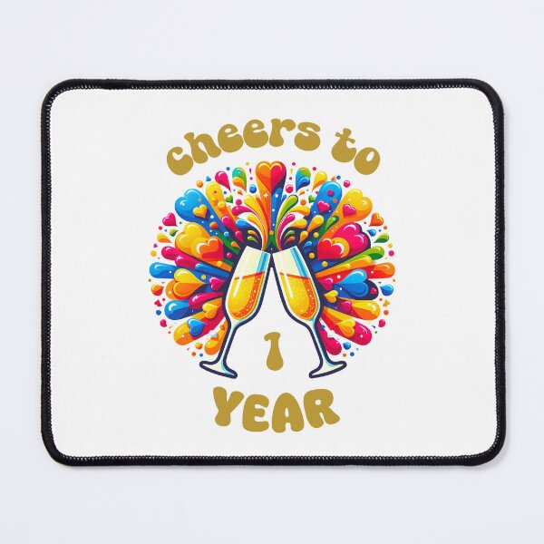Item preview, Cheers to 1 year Anniversary Celebrating designed and sold by 4TeeToo.