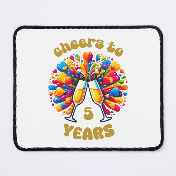 Item preview, Cheers to 5 years Anniversary Celebrating designed and sold by 4TeeToo.
