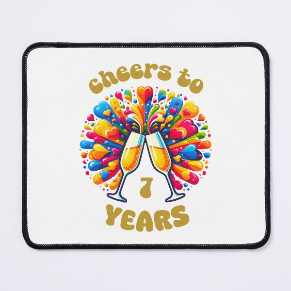 Item preview, Cheers to 7 years Anniversary Celebrating designed and sold by 4TeeToo.