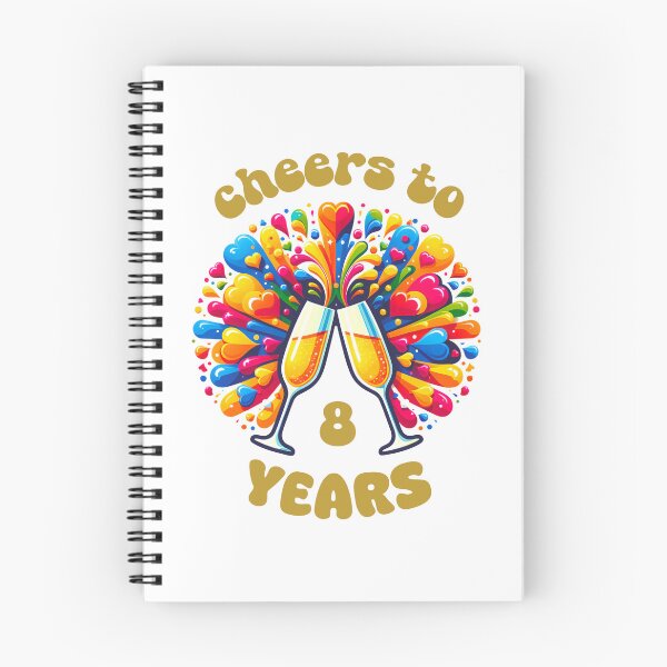 Item preview, Cheers to 8 years Anniversary Celebrating designed and sold by 4TeeToo.