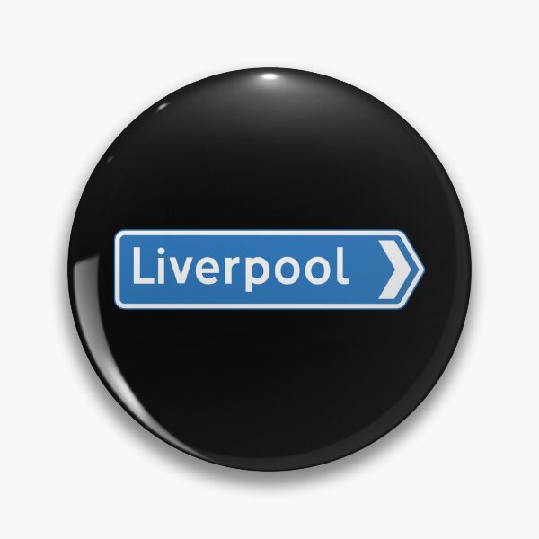 Item preview, Liverpool Bound - Blue Motorway Sign designed and sold by WilliamsonMedia.