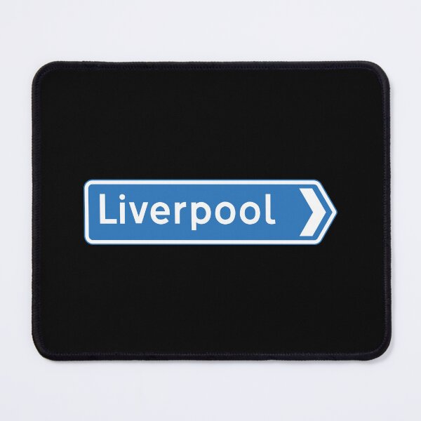 Item preview, Liverpool Bound - Blue Motorway Sign designed and sold by WilliamsonMedia.
