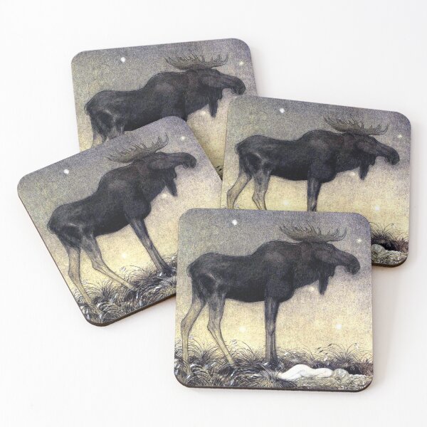 Item preview, Leap the Elk and Little Princess Cottongrass - John Bauer designed and sold by forgottenbeauty.