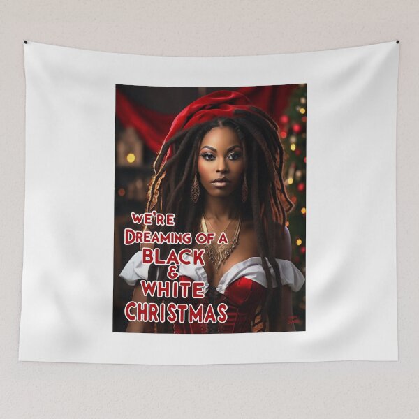 Item preview, Black and White Chritsmas; Rastafari; designed and sold by StickerApe.