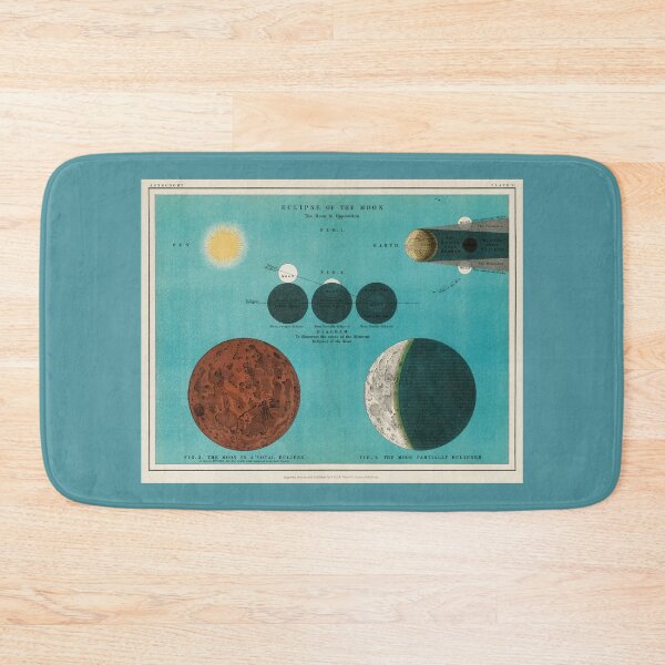 Item preview, Moon Magic Unveiled: Antique Eclipse Lithograph designed and sold by EmeraldeaArt.