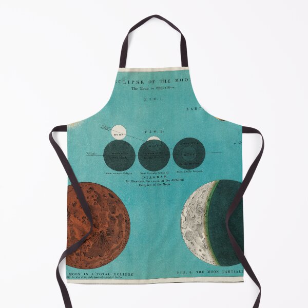 Item preview, Moon Magic Unveiled: Antique Eclipse Lithograph designed and sold by EmeraldeaArt.