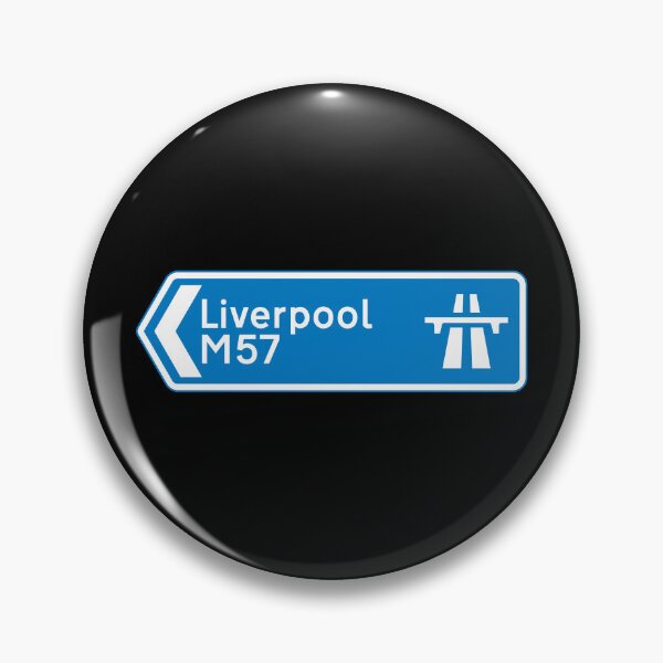 Item preview, Liverpool Bound - Blue M57 Motorway Sign designed and sold by WilliamsonMedia.