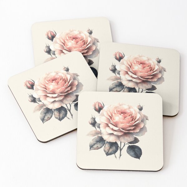 Item preview, Watercolor Rose Blossom - Rose Study - Taupe Background - Different Pattern designed and sold by Star-Fragment.
