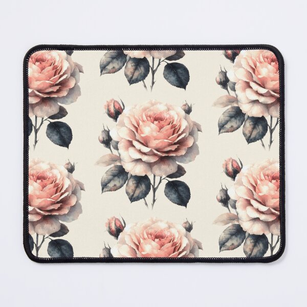 Item preview, Watercolor Rose Blossom - Rose Study - Taupe Background - Different Pattern designed and sold by Star-Fragment.