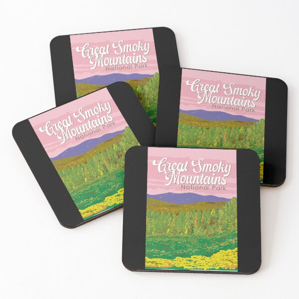 Item preview, Great Smoky Mountains National Park Illustration Travel Art Vintage designed and sold by KrisSidDesigns.