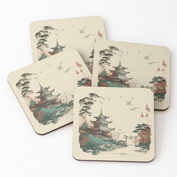 Item preview, Asian tea house designed and sold by UrbanHedgehog.