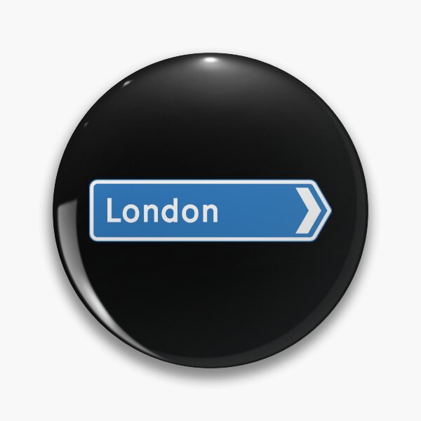 Item preview, London Bound - Blue Motorway Sign designed and sold by WilliamsonMedia.