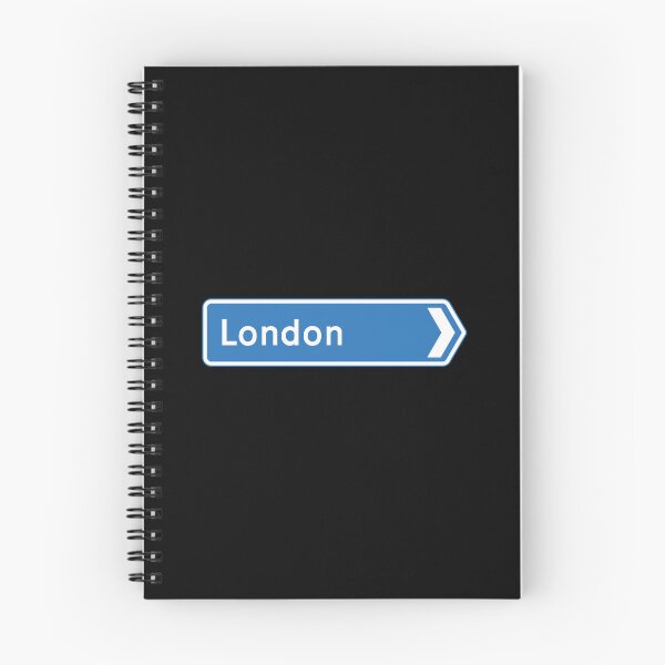 Item preview, London Bound - Blue Motorway Sign designed and sold by WilliamsonMedia.