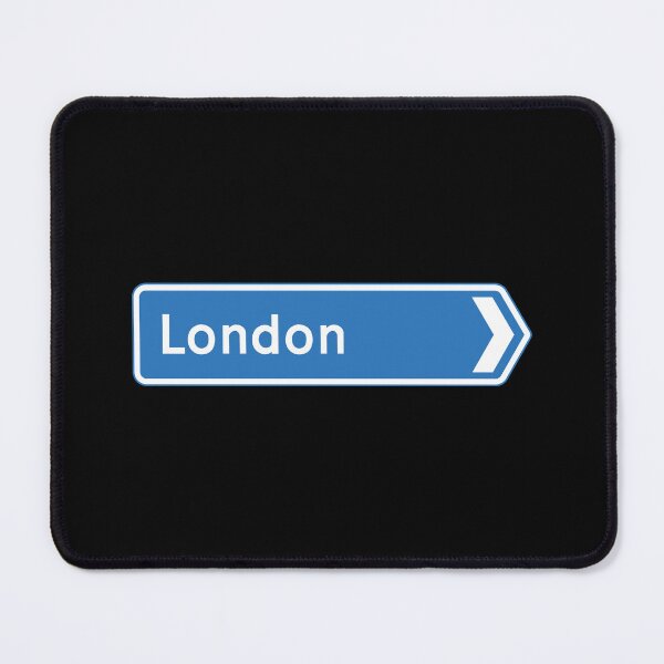 Item preview, London Bound - Blue Motorway Sign designed and sold by WilliamsonMedia.