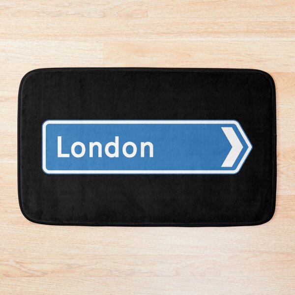 Item preview, London Bound - Blue Motorway Sign designed and sold by WilliamsonMedia.