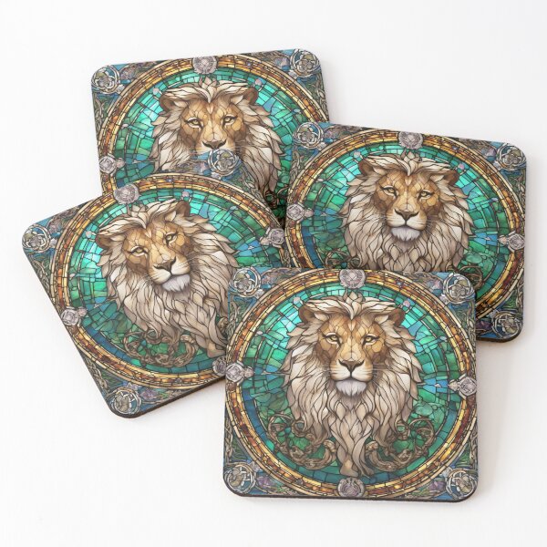 Item preview, AI • Lion • Stained Glass • I designed and sold by Mortinus.