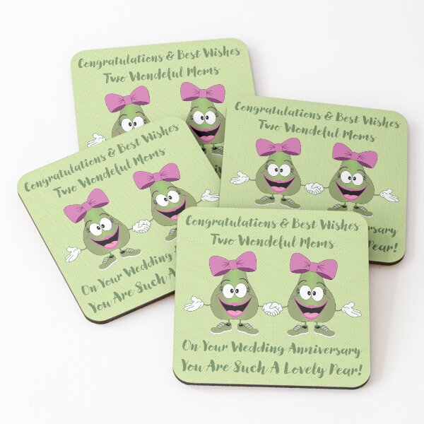 Item preview, Two Wonderful Moms On Your Wedding Anniversary designed and sold by RosieLadyLove.