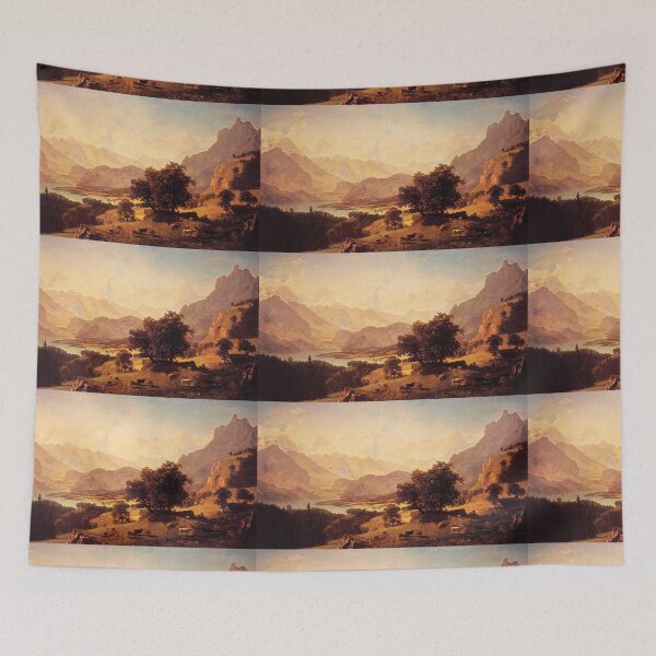 Item preview, Albert Bierstadt, Bernese Alps as Seen designed and sold by naturematters.