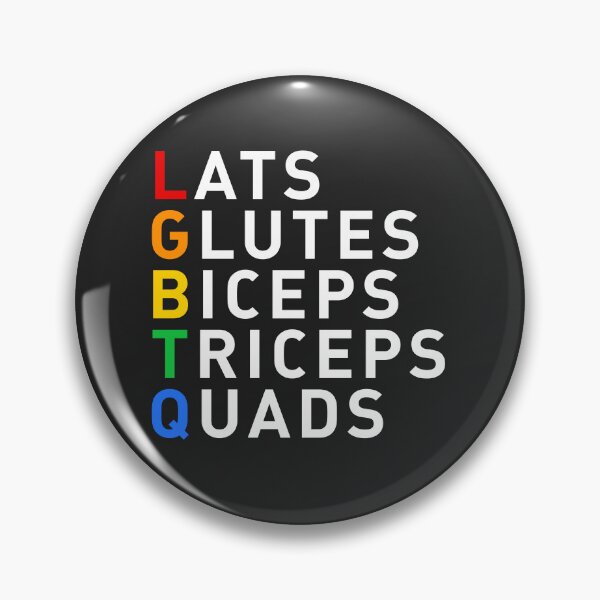 Item preview, Copie de Lats Glutes Biceps Triceps Quads LGBT flag gym outfit designed and sold by DefauItCube.