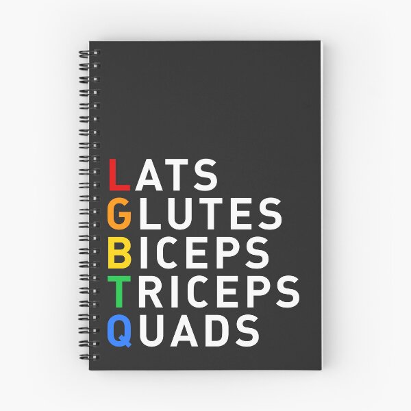 Item preview, Copie de Lats Glutes Biceps Triceps Quads LGBT flag gym outfit designed and sold by DefauItCube.