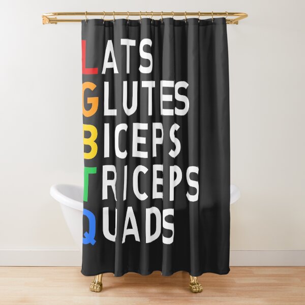 Item preview, Copie de Lats Glutes Biceps Triceps Quads LGBT flag gym outfit designed and sold by DefauItCube.