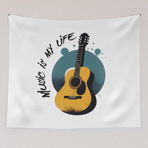 Item preview, Melodic Digital Art: Transform Your Space with Guitars Captured in the Virtual World designed and sold by Artedig.