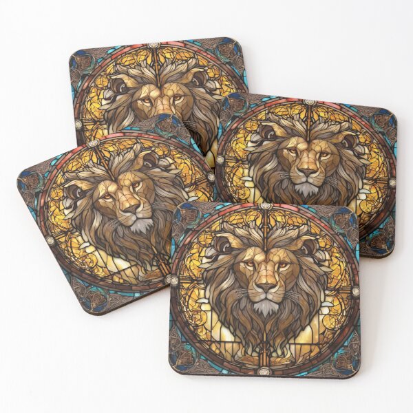 Item preview, AI • Lion • Stained Glass • III designed and sold by Mortinus.