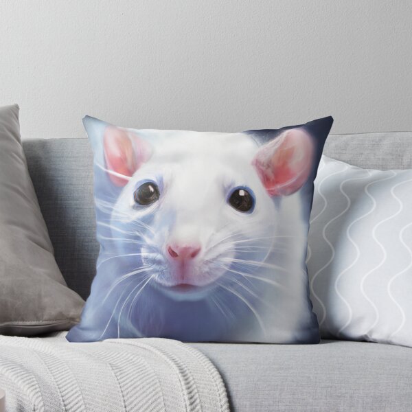 Artikel-Vorschau von flauschige weiße Ratte, designt und verkauft von mindgoop.