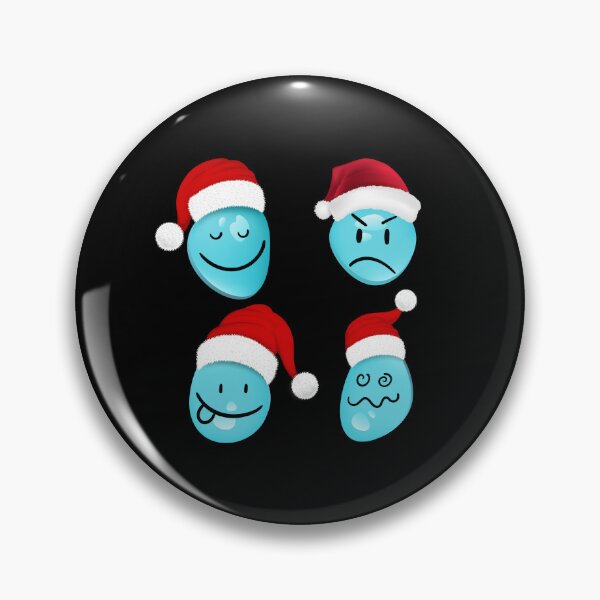 Item preview, Emoticons of water droplets - Funny Christmas faces on water designed and sold by BababuuuPrint.