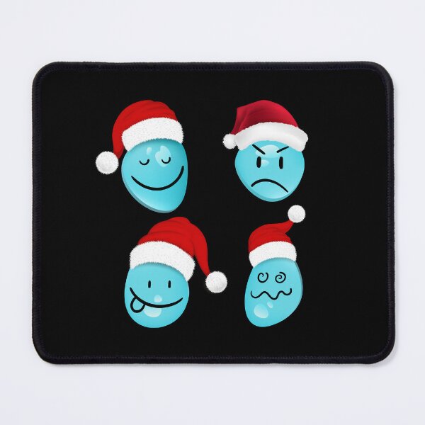 Item preview, Emoticons of water droplets - Funny Christmas faces on water designed and sold by BababuuuPrint.